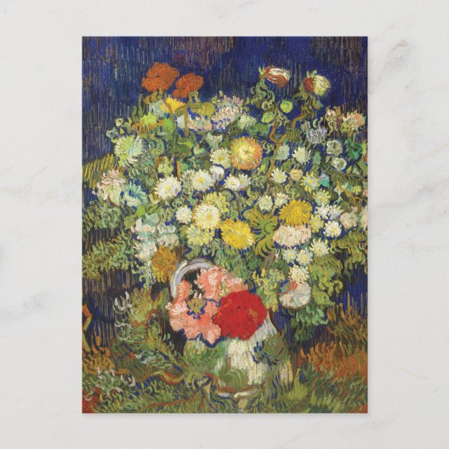 Postal Bouquet Flowers van Gogh Bella Artes Still Life (Anverso)