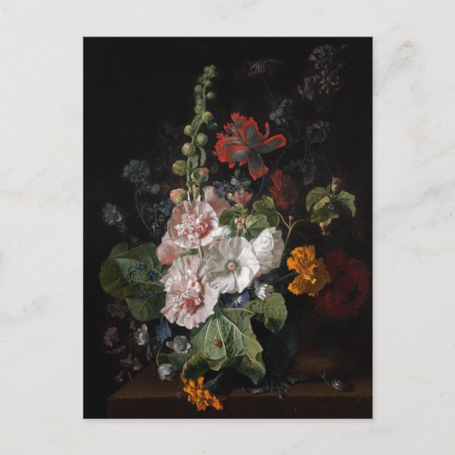 Postal Bouquet holandés de vintage (Anverso)