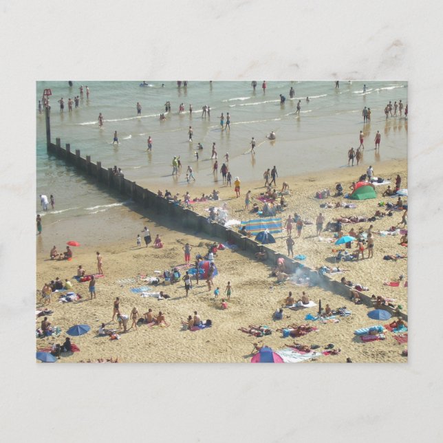 Postal Bournemouth Beach Reino Unido (Anverso)