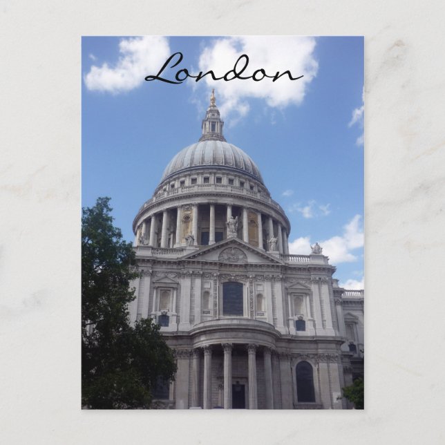 Postal bóveda de la catedral de san paul (Anverso)