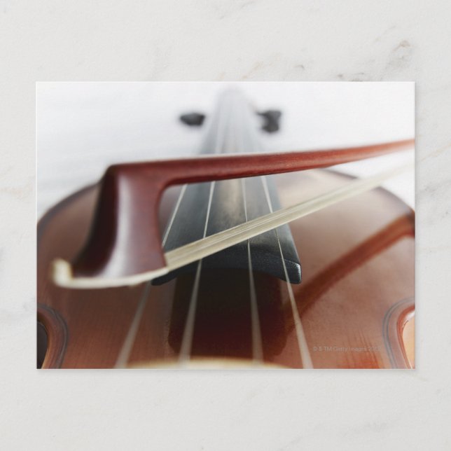 Postal Bow on Violin (Anverso)