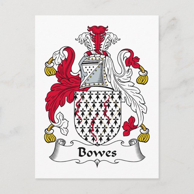 Postal Bowes Family Crest (Anverso)