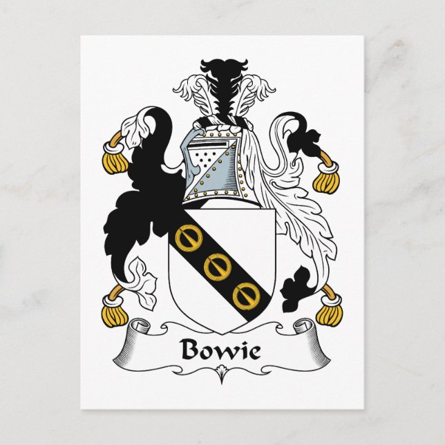 Postal Bowie Family Crest (Anverso)