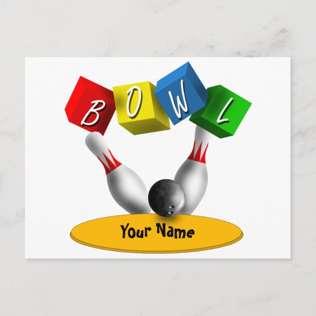 Postal Bowl a Rama Bowling (Anverso)