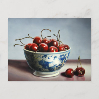 Postal Bowl of Cherries Postcard