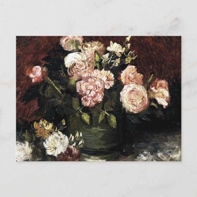 Postal Bowl with Peonies and Roses - Gogh (Anverso)