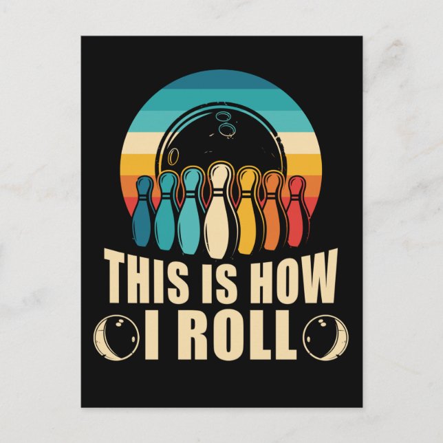 Postal Bowling Fun Strike Lover Retro (Anverso)