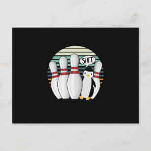 Postal Bowling Pin Bowler Strike Spin Spare Penguin Gift