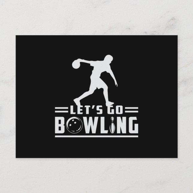 Postal Bowling Sport Bowler Strike Bowl Team Funny Gift (Anverso)