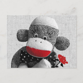Postal Bowty La Postcarta Del Mono Del Sock