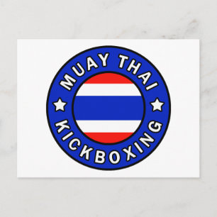 Postal Boxeo de Kickboxing Tailandés