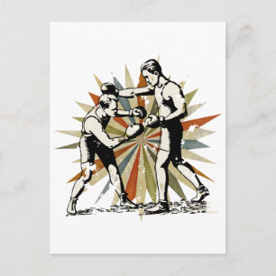 Postal Boxeo retro