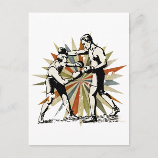 Postal Boxeo retro