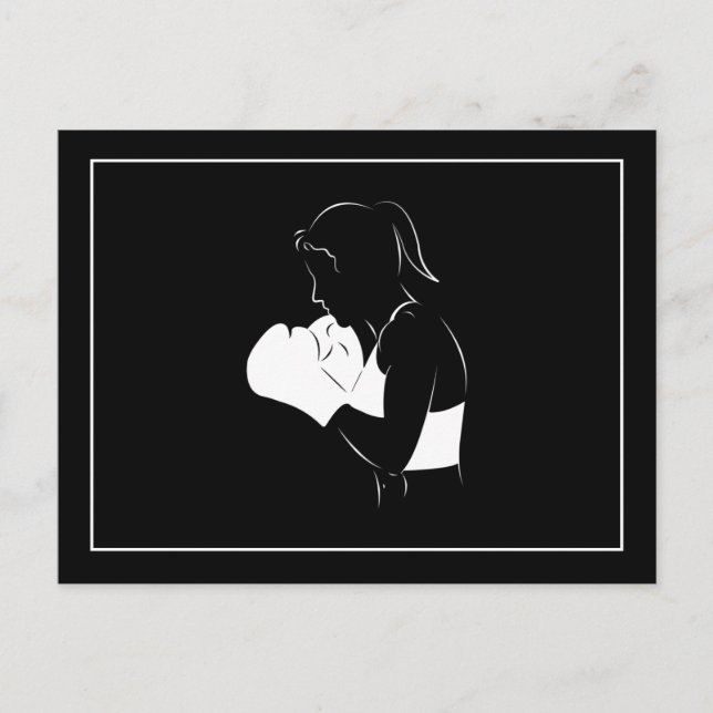 Postal Boxer femenino (Anverso)