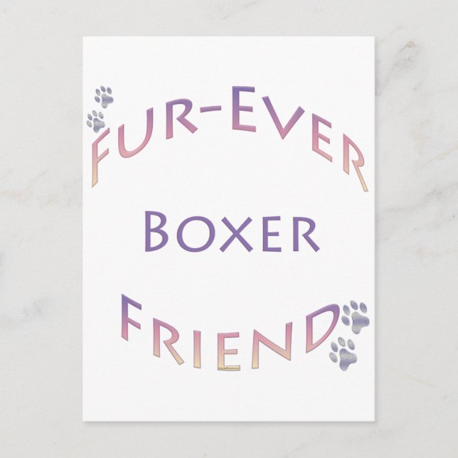 Postal Boxer Para Siempre (Anverso)