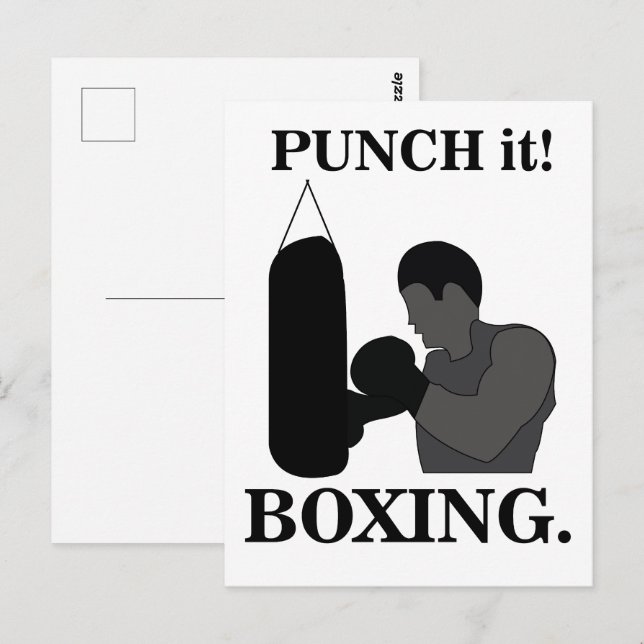 Postal Boxing Sport Punch It Boxing (Anverso / Reverso)