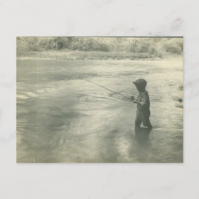 Postal Boy Fishing on the Green River, Kentucky (Anverso)