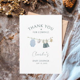 Postal Boy Simple Clothes Watercolor Baby Shower