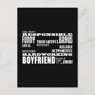 Postal Boyfriend Best & Greatest Boyfriend : Cualidades