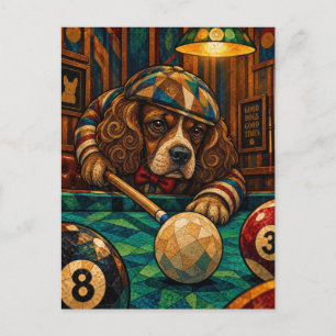 Postal Boykin Spaniel, Mosaico Geométrico