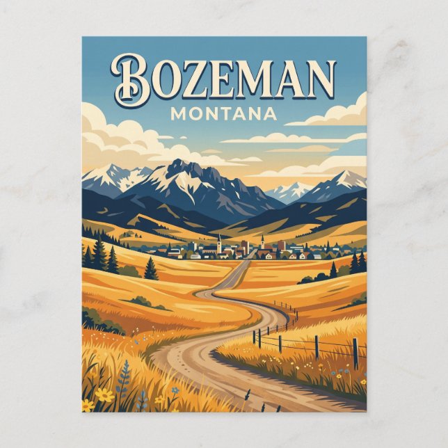 Postal Bozeman EE. UU. (Anverso)