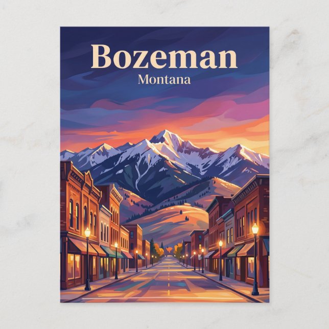 Postal Bozeman EE. UU. (Anverso)