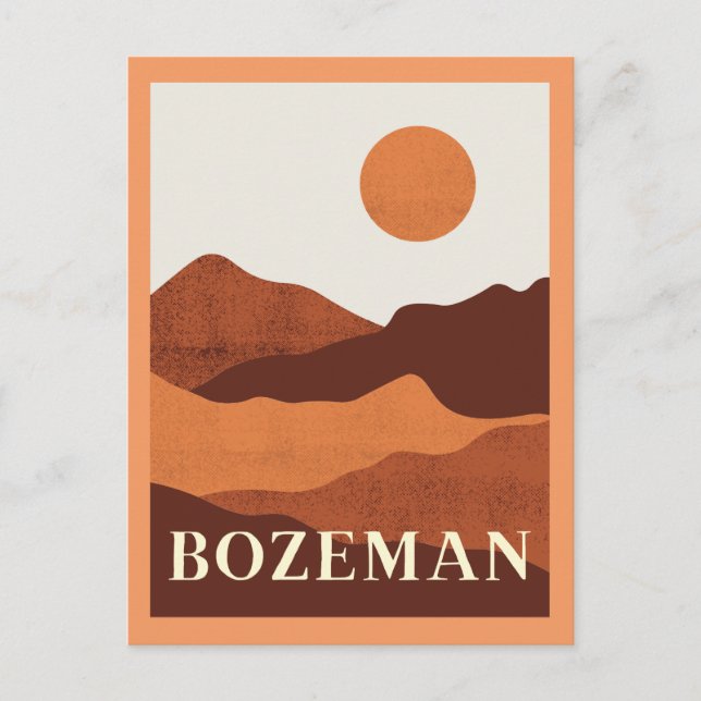 Postal Bozeman, Montana (Anverso)