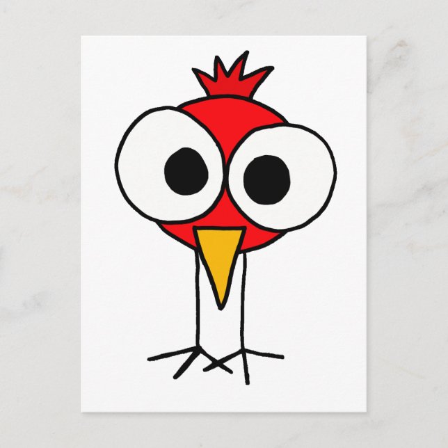 Postal BR- Funny Redbird Personalizado (Anverso)