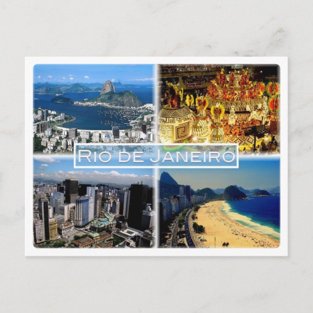 Postal BR Rio de Janeiro - Playa Botafogo - Carnaval - (Anverso)