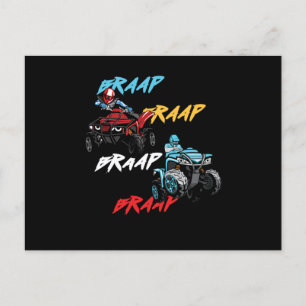 Postal Braap ATV Quad Offroad Extreme Sport Motor Gift