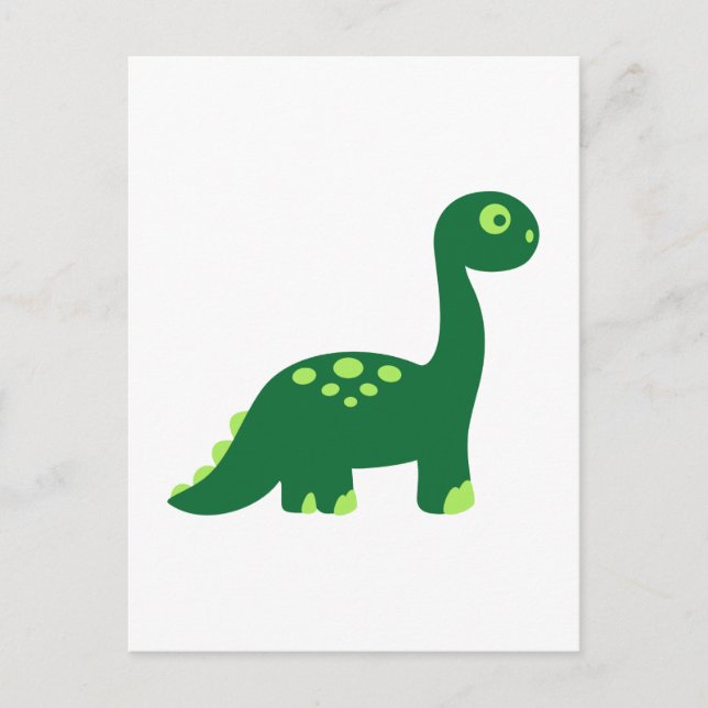 Postal Brachiosauro dinosaurio (Anverso)