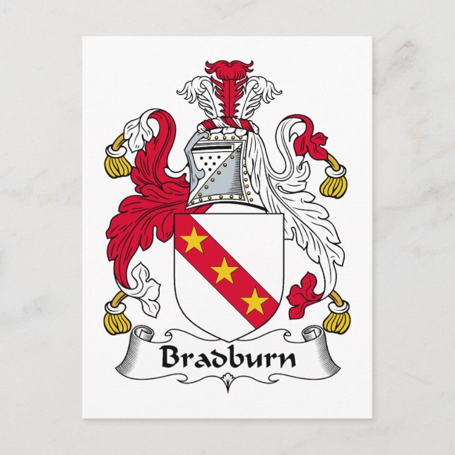 Postal Bradburn Family Crest (Anverso)