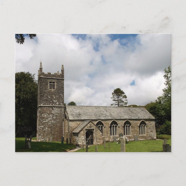 Postal Braddock Church Cornwall England (Anverso)
