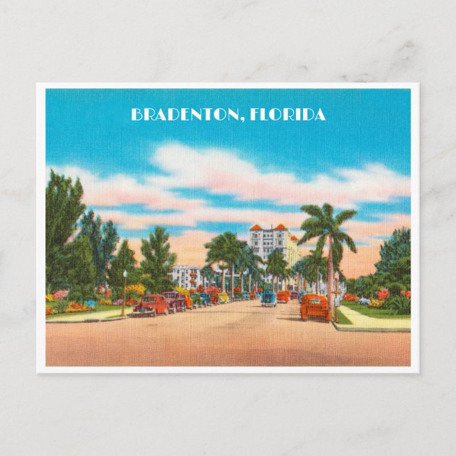 Postal Bradenton Vintage, Florida (Anverso)