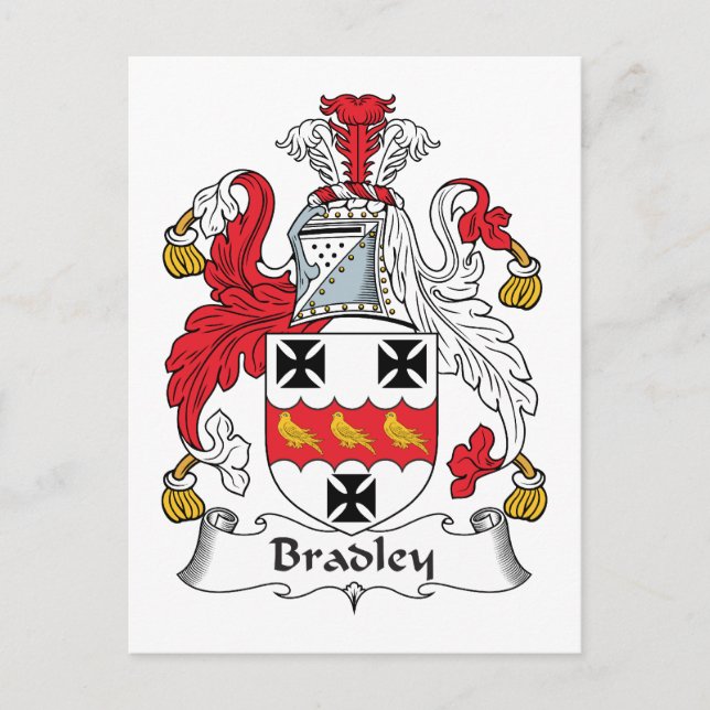 Postal Bradley Family Crest (Anverso)