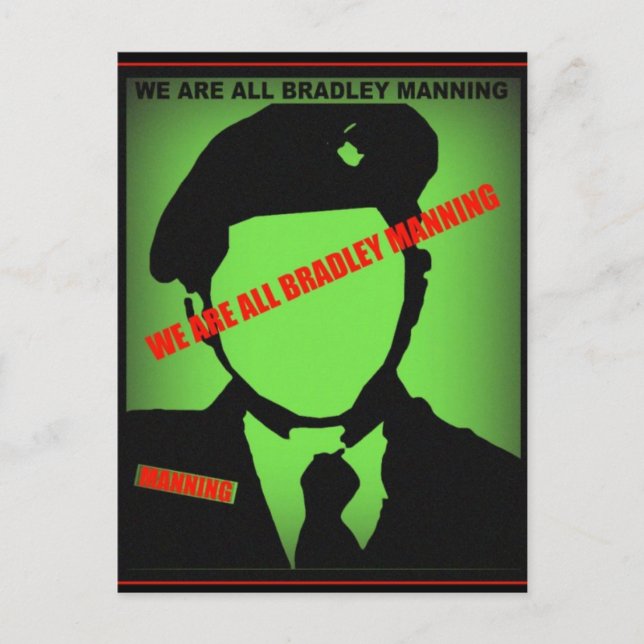 Postal Bradley Manning Design (Anverso)
