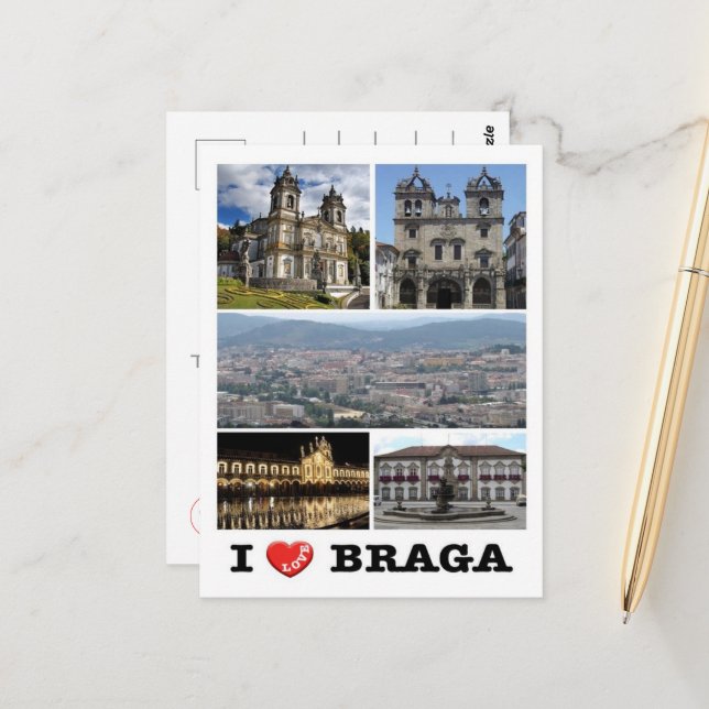 Postal Braga - Amo - Portugal - (Anverso/Reverso In Situ)