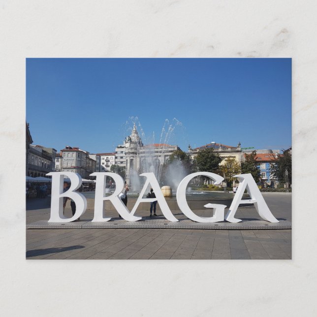 POSTAL BRAGA,PORTUGAL (Anverso)