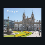 Postal Braga. Vistas al centro de la ciudad.<br><div class="desc">Braga. Vistas al centro de la ciudad. Viajes. Europa. Portugal. Braga. Lugares. Vista de la ciudad. Arquitectura. Largo Carlos Amarante.  Iglesia de San Marcos.</div>