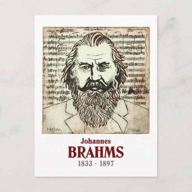 Postal Brahms (Anverso)