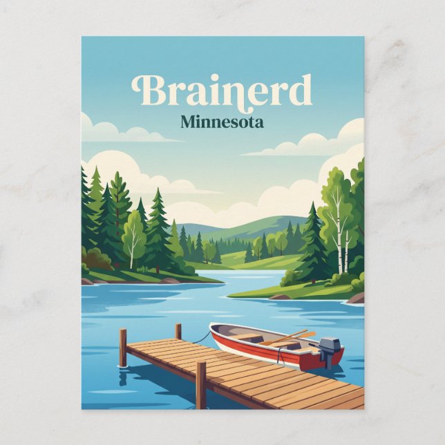 Postal Brainerd, Minnesota (Anverso)