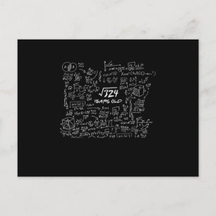 Postal Brainy cumpleaños 50 50 años matemático 32