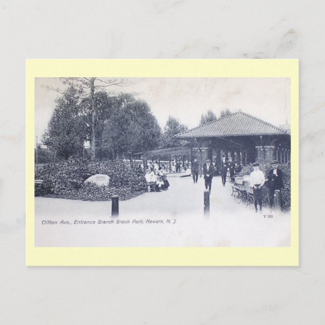 Postal Branch Brook Park, Newark, New Jersey Vintage (Anverso)