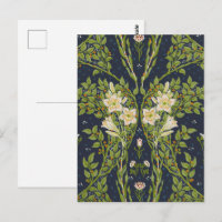 Branches Walter Crane Berried con lirios blancos