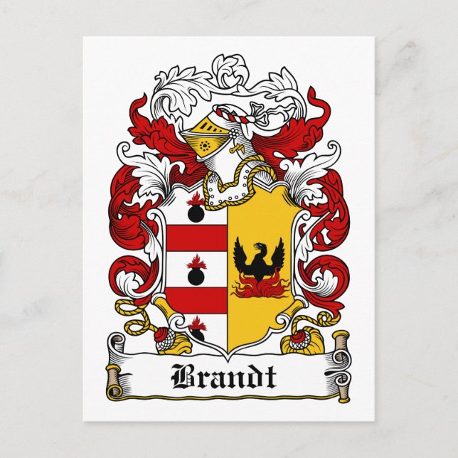 Postal Brandt Family Crest (Anverso)