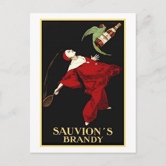 Postal Brandy de Sauvion (Anverso)