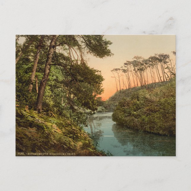 Postal Branksome Chine, Bournemouth, Dorset, Inglaterra (Anverso)