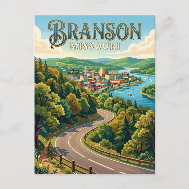 Postal Branson Misuri (Anverso)