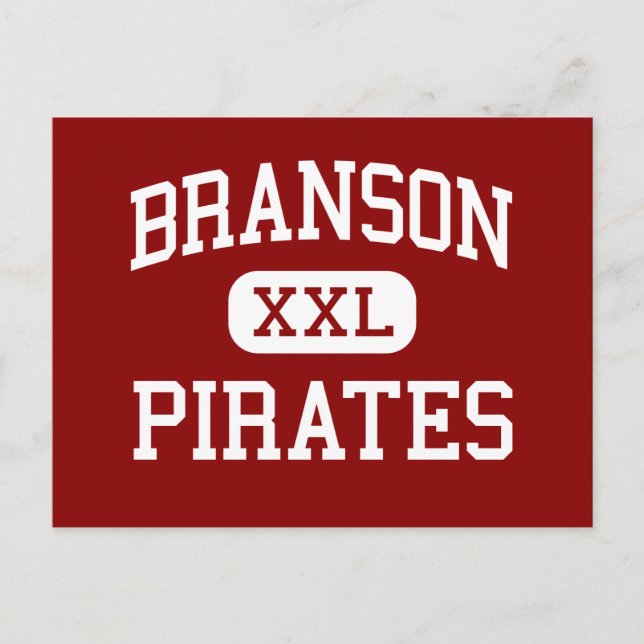 Postal Branson - Pirates - Escuela Secundaria - Branson M (Anverso)