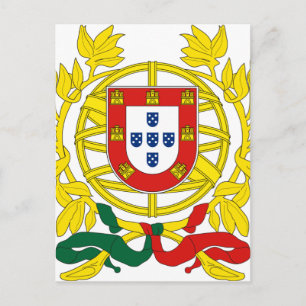 Postal Brasão de Armas de Portugal